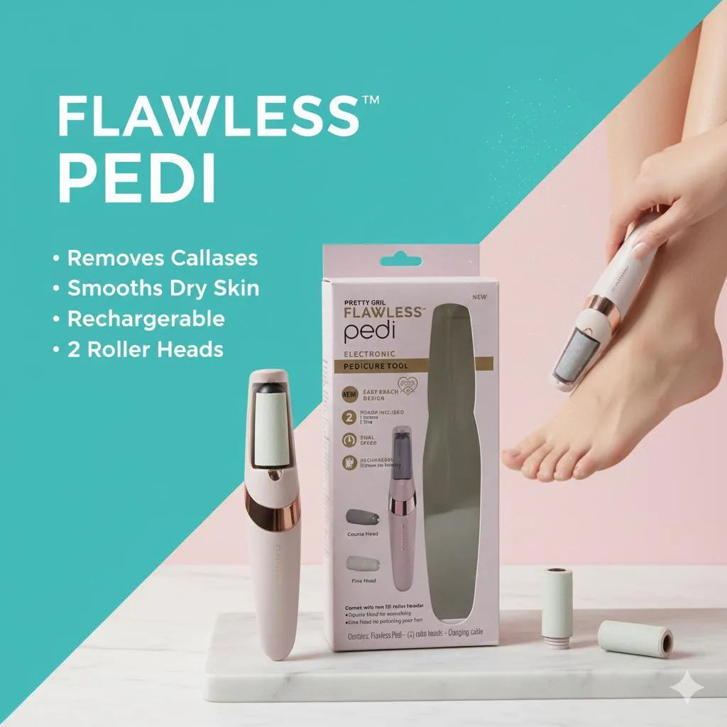Flawless Pedi - Electric Rechargeable Pedicure Tool & Callus Remover