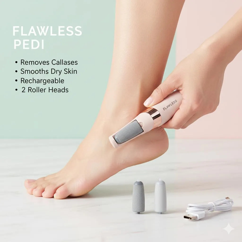 Flawless Pedi - Electric Rechargeable Pedicure Tool & Callus Remover