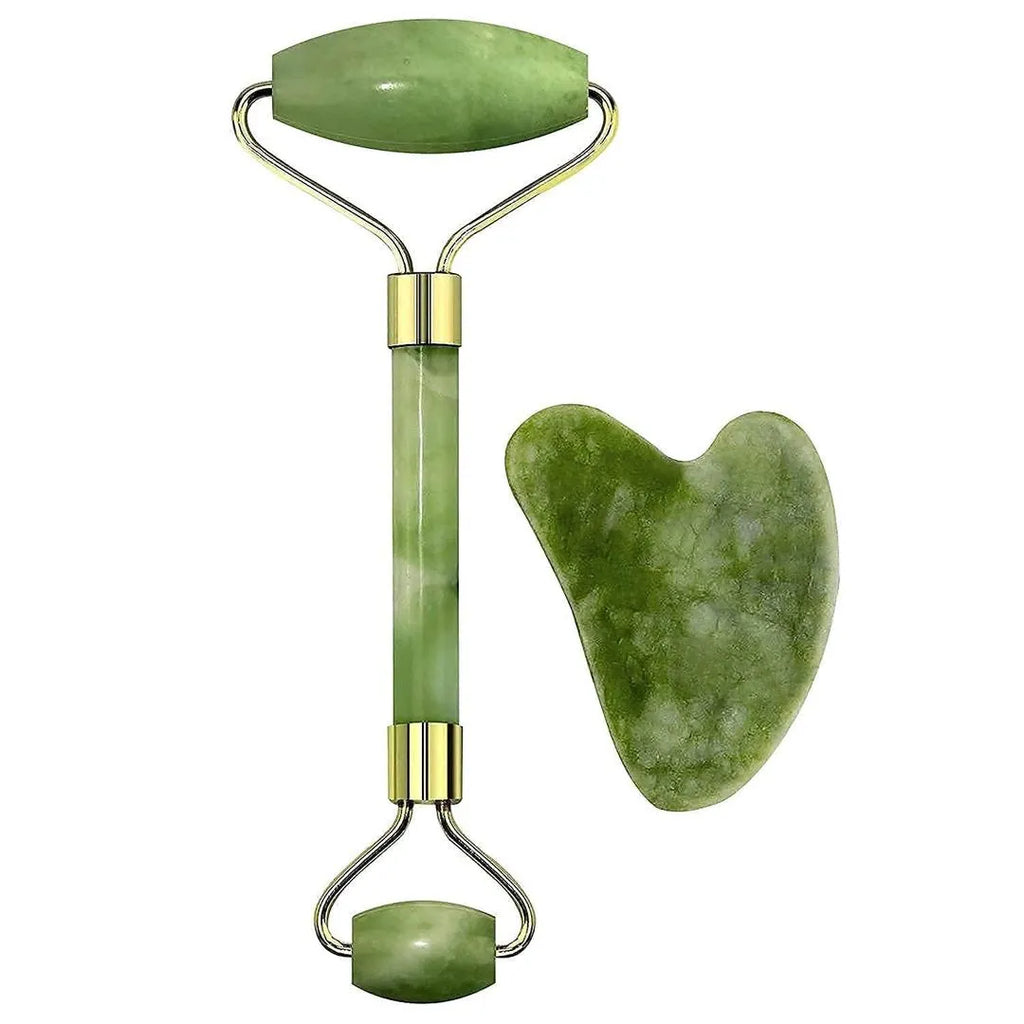 Premium Dual-Sided Jade Roller for Face and Neck – Natural Facial Massager for Anti-Aging, Puffiness Relief, Dark Circles, and Skin Tightening