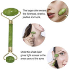 Premium Dual-Sided Jade Roller for Face and Neck – Natural Facial Massager for Anti-Aging, Puffiness Relief, Dark Circles, and Skin Tightening
