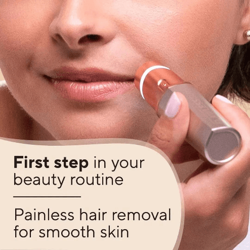 Flawless Rechargeable Facial Hair Remover – 18K Gold-Plated Painless Trimmer for Women