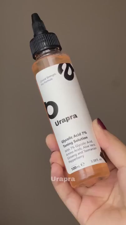 Urapra Glycolic Acid 7% Toning Solution – Advanced Exfoliating & Brightening Treatment (100ml)