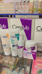 CeraVe 4-in-1 Complete Skincare Bundle – Hydrating Sunscreen, Foaming Cleanser, Night Cream & Retinol Serum